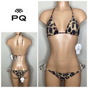 New. Pilyq jungle tie bikini. S-top/M-bottom. Retails $159